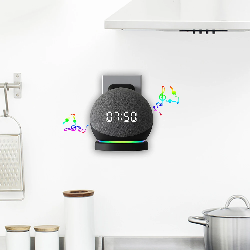 Amazon Speaker Echo Pop - Plastic luidspreker wandhouder kabelbeheer slimme luidsprekerhouder