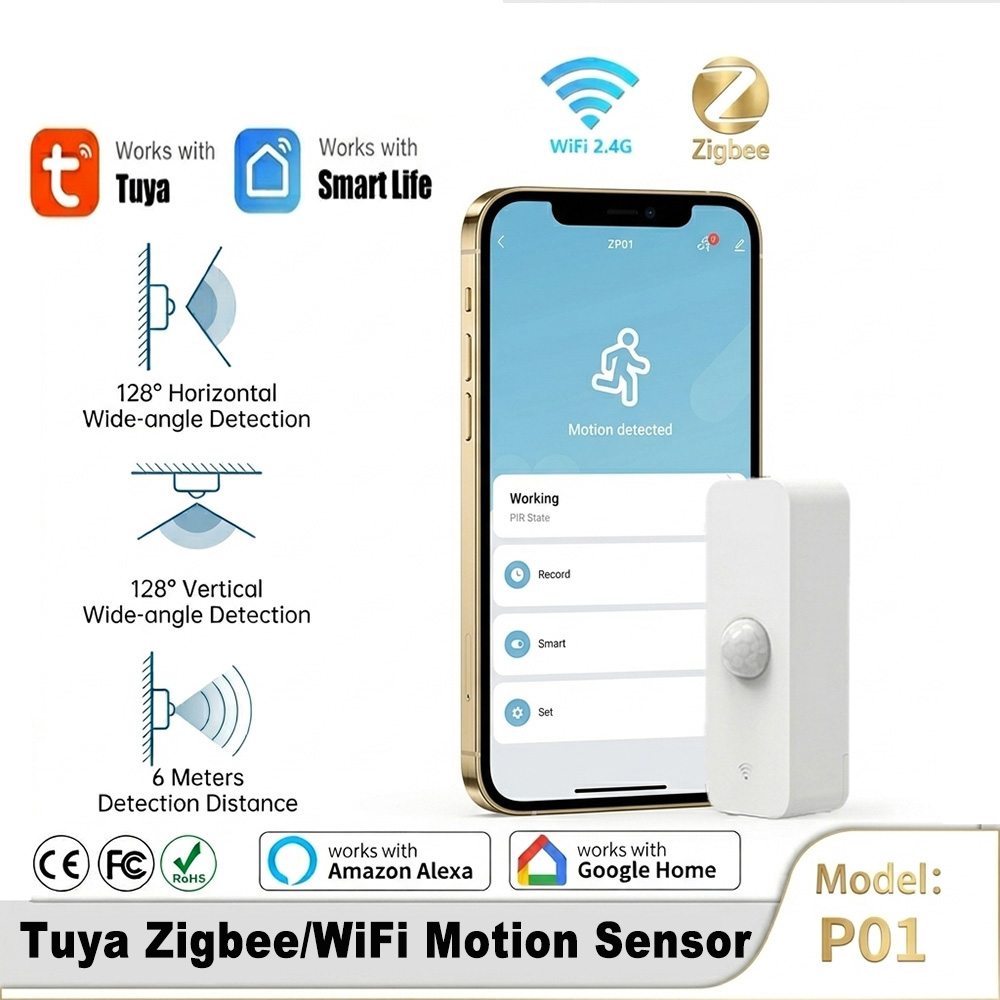 Home Automation Technology - Slimme PIR-bewegingssensor WiFi Zigbee bewegingsmelder voor