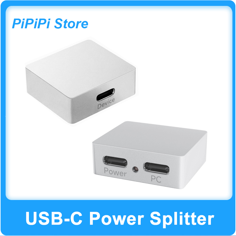 Home Automation Raspberry Pi - USB-C-stroom- en dataverdeelstuk, 5V-stroomvoorziening met terugvoerbeveiliging